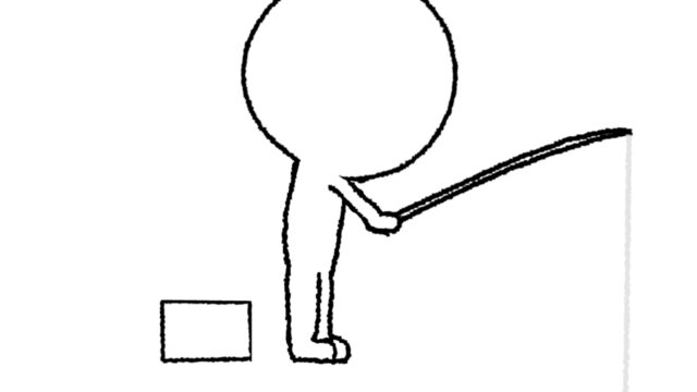 釣り糸を垂らす