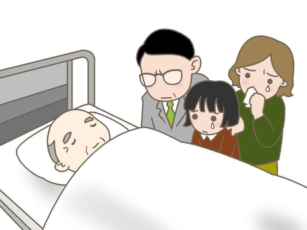 ご臨終の場面